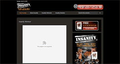 Desktop Screenshot of insaneworkoutprogram.com
