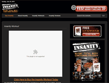 Tablet Screenshot of insaneworkoutprogram.com